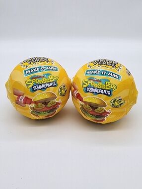 Miniverse SpongeBob 2 Ball Bundle NEW Sealed Blind Capsules